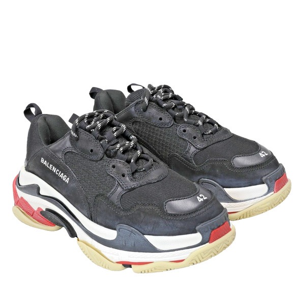 Balenciaga Triple S Lace-Up Trainers Men's Dad Sz42 9 US Used BL-S1205P-B005 - Picture 5 of 10